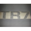 'TR7' rear transfer black - right side of boot lid