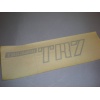 'TRIUMPH TR7' rear decal boot (early cars) - silver