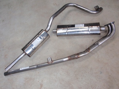 Exhaust System, standard, stainless steel TR7