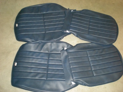 Blue Vinyl Seat covers - car set TR7 TR8 - Special order