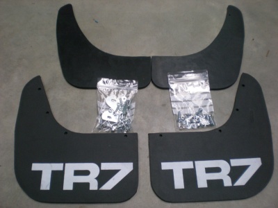 TR7 mud flaps, including fixings
