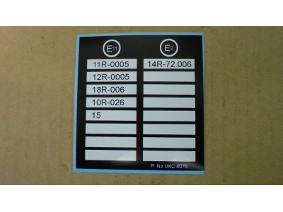 E11 Information Label