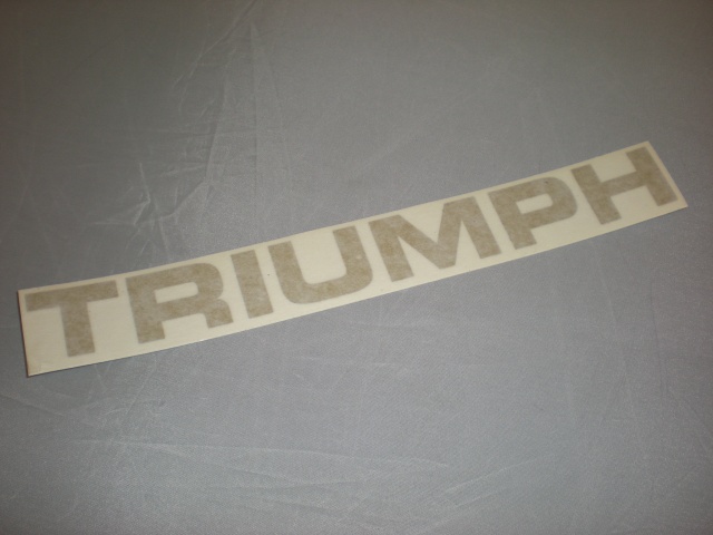 'TRIUMPH' rear transfer black - left side of boot lid TR7