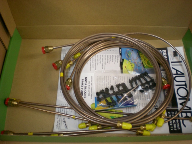 Copper brake pipe kit (LHD)